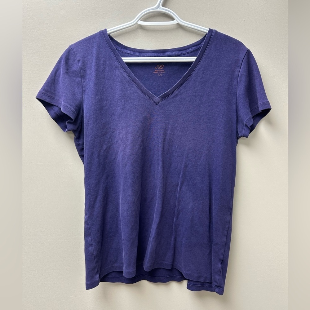 Joe Fresh Purple V Neck T‎ Shirt